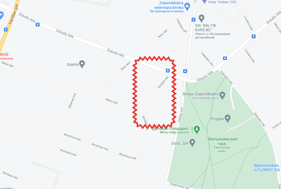 Закрыто движение транспорта на улице Спулгас